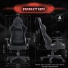 GIVENUSMYF gaming chair, computer chair with lumbar support, height adjustable gaming chair with headrest and 360° swivel office chair, suitable for