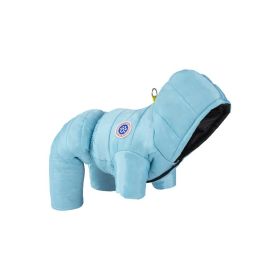 Winter Pet Cotton-padded Clothes Thickening Thermal Windproof Multifunctional (Option: sky blue-XL)
